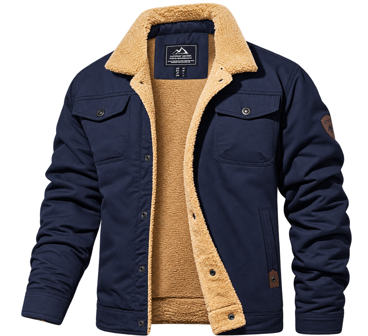Men's Sherpa-Lined Trucker Jacket