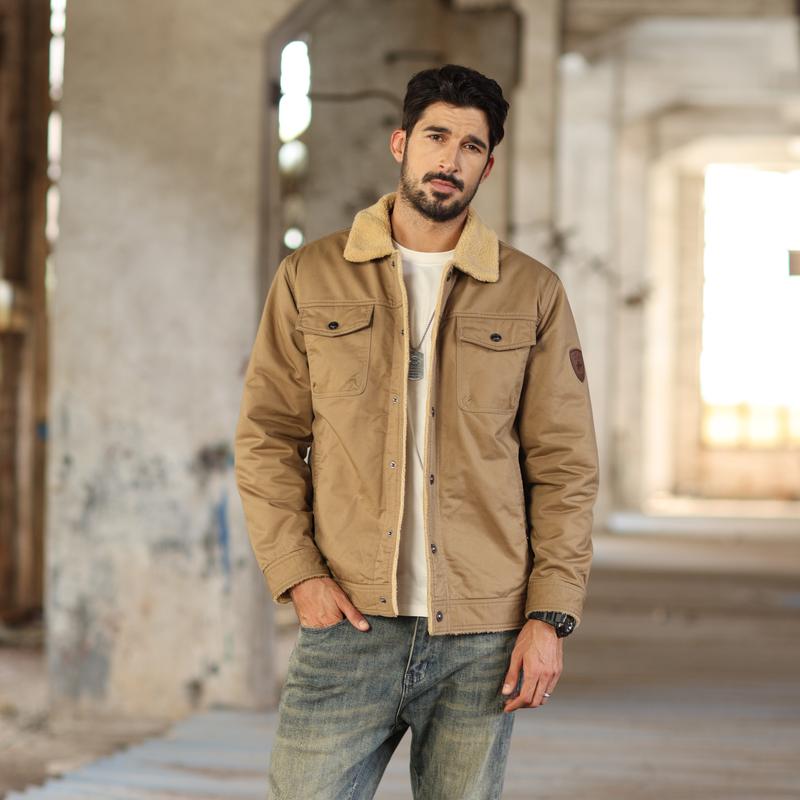 Men's Sherpa-Lined Trucker Jacket