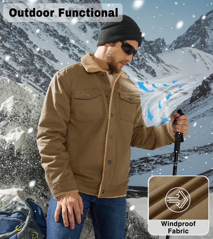 Men's Sherpa-Lined Trucker Jacket