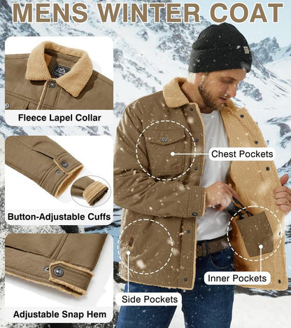 Men's Sherpa-Lined Trucker Jacket