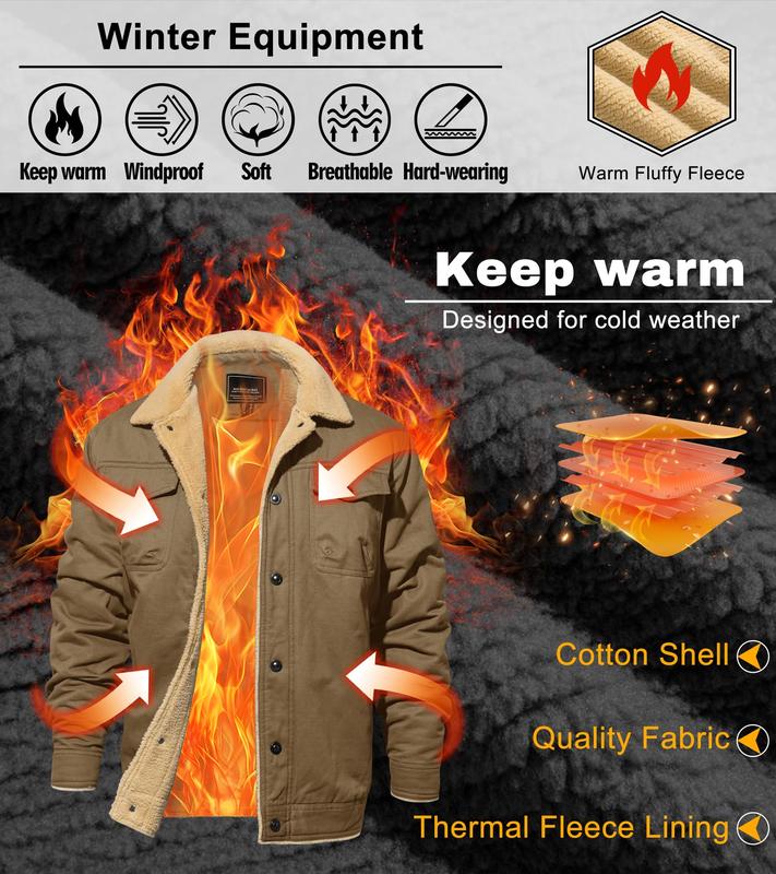 Men's Sherpa-Lined Trucker Jacket